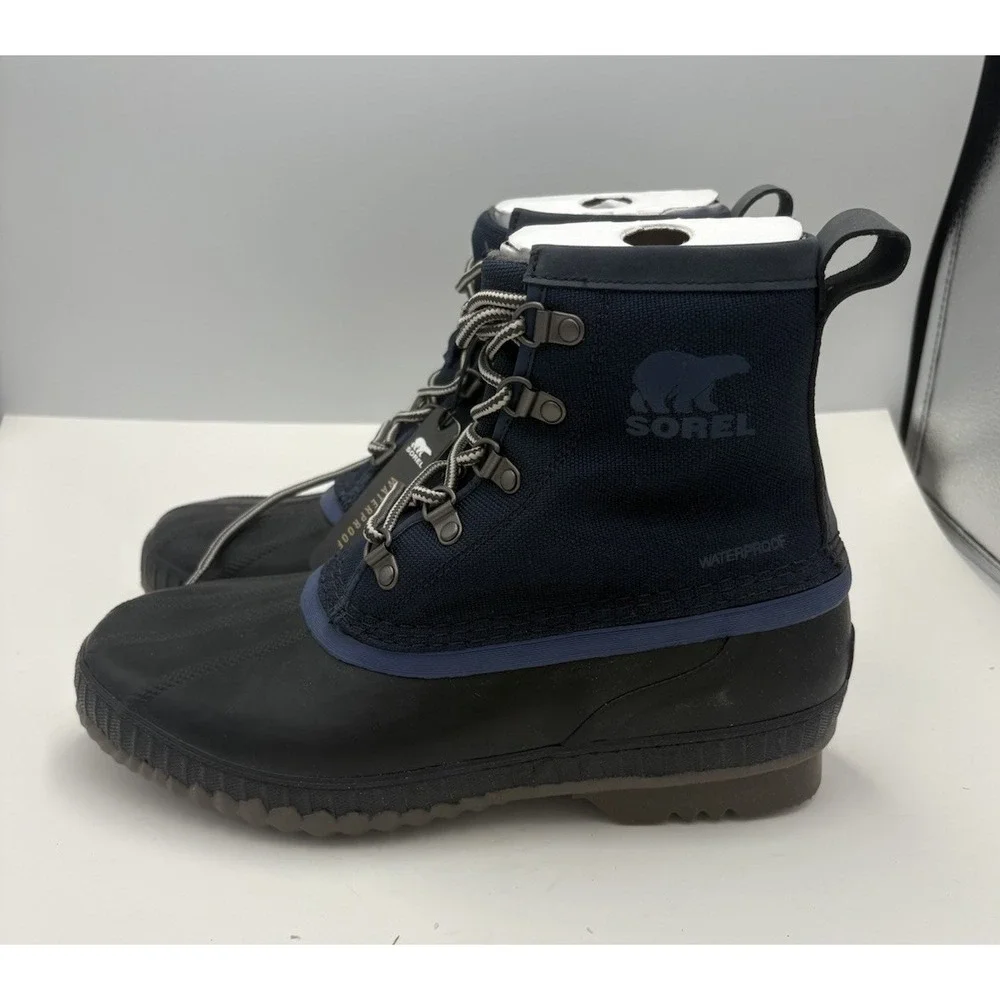 Sorel Cheyanne II Short Nylon Duck Boots Collegiate Navy‎ 8 New